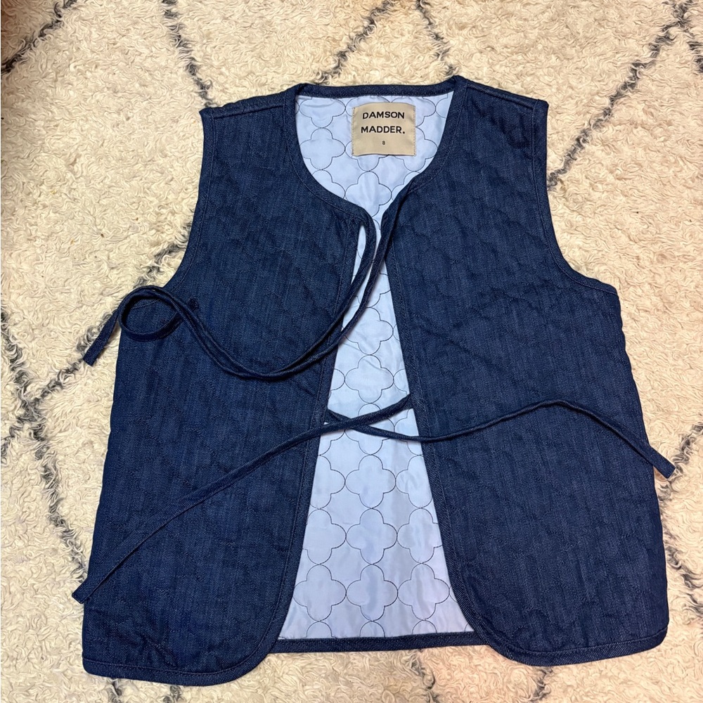 Damson Madder Women's Blue Quilted Vest